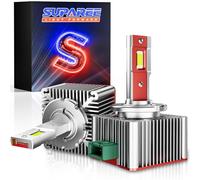 SUPAREE Bombilla D3S LED Bombillas LED D3S Canbus Luz LED D3S Lampara D3S para Faros de Coche Kit de Reemplazo de Xenón HID OEM 35W 12v 6000k Blanca Plug and Play 2Pcs