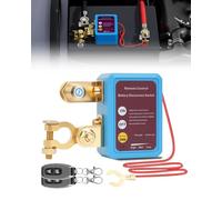 SUPAREE Interruptor de aislamiento de batería de coche inalámbrico de 240 A, 12 V, interruptor de apagado remoto con 2 mandos a distancia, ahorro de energía, antirrobo, para coche, SUV, RV, furgoneta