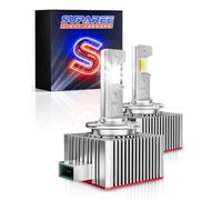 SUPAREE Lampara D3S LED Luces D3S LED Bombillas Canbus 20000LM 35W Kit de Reemplazo de D3R Xenón HID Plug and Play 2Pcs