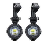 SUPAREE Motocicleta Luces de Niebla LED,Lámparas Auxiliares 40W Lámparas de Conducción de Haz Puntual para Motocicletas Universales