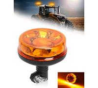SUPAREE Rotativo Luz LED de Advertencia Rotativo LED Emergencia Rotativo Tractor 12V 24V Ámbar E9 6 Modos de Flash IP67 Impermeable para Camion Vehículo Remolque