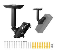 Supaway 1 Par de Soportes para Altavoces (Pared/Techo) Kit de Soporte de Pared, Brazo Ajustable y ángulo Adaptable para Series Bose UB-20, UB-20 Series II, WB-50 II, Lifestyle y SoundTouch (Negro)