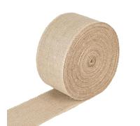 SUPAWAY 1 Rollo Ruban toile de jute 10cm x 40m Rouleau ruban de jute Ruban de jute naturel Rustique ruban de tissu jute pour décorations de mariage et noël, diy artisanat,fleuristerie,emballage cadeau