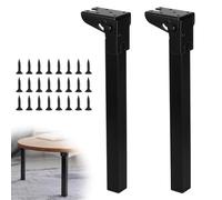 SUPAWAY 2 Patas de mesa plegadizas de hierro de 90° abatibles, para cama, TV, armario, mesa de ordenador portátil, sofá, 30cm
