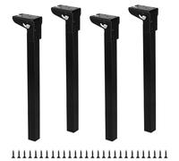 SUPAWAY 4 Piernas de mesa plegables Estribos de mesa plegables Patas de mesa baja abatibles Patas de soporte de muebles Patas de repuesto para cama, TV armario, mesa de ordenador portátil, sofá, 35cm
