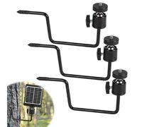 Supaway Juego de 3 Soportes para Cámara de Caza, Soporte para Árbol con Cabeza Giratoria 360°, Tornillo para Árbol y Roscado Universal 1/4 Pulgada para Caza y Vigilancia