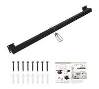 SUPAWAY Pasamanos de 90 cm para Escaleras, Negro Pasamanos de pared en tubo cuadrado, Barandilla interior/exterior para escaleras, balcones o barandillas o pomos de puerta