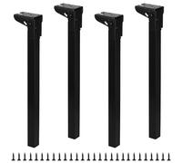 Supaway Piernas de Mesa Plegables 40cm - Estribos Abatibles para Muebles, Patas de Soporte y Repuesto para Cama, TV, Armario, Mesa de Ordenador Portátil, Sofá