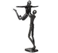 SUPAWAY Statua di coppia di ferro Statua di ferro con ballerino maschio che solleva la sua compagna femminile Scultura danza per casa, ufficio, tavolo, sculture scaffali per camino ingresso televisivo