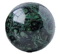 SUPBEI Esfera de Cristal de malaquita Natural, 5-7 cm Bola de Piedra Preciosa Pulida a Mano para curación Espiritual, meditación, decoración del hogar y Oficina,2.76in(7cm)