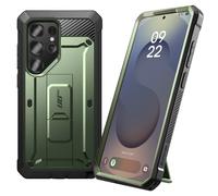 Supcase Carcasa para Galaxy S25 Ultra Caballete antichoque, Verde oscuro