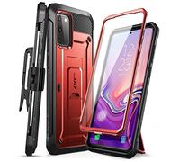 SUPCASE Funda Galaxy S20 FE 2020 5G [UBPro ] 360 Carcasa Completa Resistente con Protector de Pantalla Incorporado y Soporte Kickstand (Rojo)