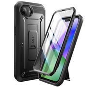 Supcase Funda Integral para iPhone 16e Antigolpes Soporte, Negro