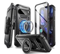 SUPCASE Funda magnética para Google Pixel 9/9 Pro con Soporte (UBPro mag), Compatible con MagSafe, Protector de Pantalla Integrado y Clip para cinturón, protección de Grado Militar, Funda magnética
