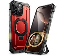 SUPCASE Funda Magnética para iPhone 16 Pro MAX 6.9 Inch [UBGrip] Resistente Carcasa Compatible con MagSafe y Botones de Control de Cámara Golpes Parachoques Protege Protector Phone Case (Rojo)