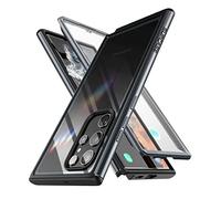 SUPCASE Funda para Galaxy S22Ultra [Edge Pro] Carcasa Delgado Trasera Transparente y Protector de Pantalla Incorporado Resistente de Cuerpo Completo Case (Negro)