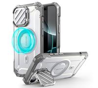 SUPCASE Funda para iPhone 16 Pro 6.3 Inch 2024 [mag XT] Compatible con MagSafe y Soporte para Cámara Golpes Parachoques Estuche Protege Protector Accesorios Resistente Antigolpes Case (Blanco)