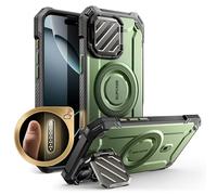 SUPCASE Funda para iPhone 16 Pro MAX 6.9 [mag XT] Compatible con MagSafe y Soporte para Cámara Golpes Parachoques Estuche Protege Protector Accesorios Resistente Case para iPhone 16 Pro MAX (Verde)
