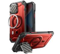 Supcase Funda para iPhone 16e Antigolpes Cubierta Cámara, Rojo