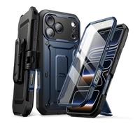 SUPCASE Funda para iPhone 17 Pro con Botón de Control de Cámara [UB Pro] Soporte Integrado y Protector de Pantalla Protección de Grado Militar Case Resistente de Cuerpo Completo -Azul