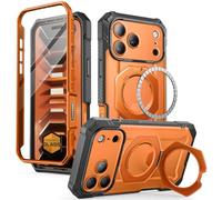 SUPCASE Funda para iPhone 18 Pro / 17 Pro Case con Soporte Magnético,Coral | Protector de Pantalla de Vidrio,Compatible con MagSafe,Botón de Control de Cámara,Protección de Grado Militar,UBGrip Pro