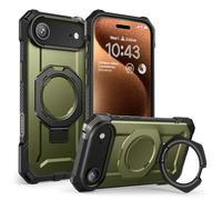 SUPCASE Funda para iPhone Air 6.5 Pulgadas 2025 con Soporte [UB Grip] Compatible con MagSafe Protección contra Caídas de Grado Militar Case Magnética Resistente y Prueba de Golpes -Verde