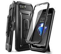 SUPCASE Funda para iPhone SE 2022 2020/8 / 7 [Unicorn Beetle Pro Serie] 360 Grados Carcasa Completa con Protector de Pantalla Incorporado Resistente Case Anti- Choques y Anti- Arañazos - Negro