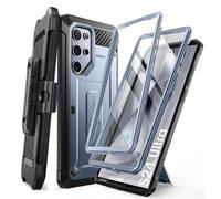 SUPCASE Funda para Samsung Galaxy S24Ultra [UB Pro] [Dos Marcos Frontales] con Soporte Kickstand Golpes Parachoques Estuche Protege Phone Case y Protector de Pantalla para Galaxy S24Ultra (Azul)