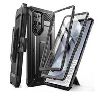 SUPCASE Funda para Samsung Galaxy S24Ultra [UB Pro] [Dos Marcos Frontales] con Soporte Kickstand Golpes Parachoques Estuche Protege Phone Case y Protector de Pantalla para Galaxy S24Ultra (Negro)