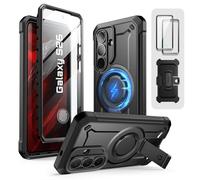 SUPCASE Funda para Samsung Galaxy S26 [UB Pro mag] Carcasa con Protector de Pantalla Integrado y Clip para Cinturón [2 Marcos Frontales] [Compatible con MagSafe] - Negro