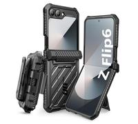 SUPCASE Funda para Samsung Galaxy ZFlip6 [UB Pro] Estuche Rígido Plegable 360 Grados Protección Case Pesada Golpes Parachoques Estuche Protege Resistente Carcasa para Galaxy ZFlip6 2024 (Negro)