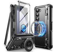 SUPCASE Funda para Samsung Galaxy ZFold 6 [MagPro] Compatible con MagSafe Estuche Resistente 360 Grados Full Plegable Case con película Templada Antigolpes Carcasa para ZFold6 2024 (Negro)
