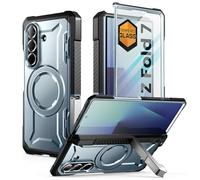 SUPCASE Funda para Samsung Galaxy ZFold 7 [UBGrip] con Soporte para Bocina y Protector Pantalla de Vidrio Templado Integrado [Protección de Bisagras] MagSafe Compatible Case (Azul)