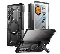 SUPCASE Funda para Samsung Galaxy ZFold 7 [UBGrip] con Soporte para Bocina y Protector Pantalla de Vidrio Templado Integrado [Protección de Bisagras] MagSafe Compatible Case (Negro)