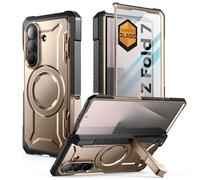 SUPCASE Funda para Samsung Galaxy ZFold 7 [UBGrip] con Soporte para Bocina y Protector Pantalla de Vidrio Templado Integrado [Protección de Bisagras] MagSafe Compatible Case (Desert)
