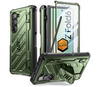 SUPCASE Funda para Samsung Galaxy ZFold6 [UB Pro] Estuche Resistente 360 Grados Full Plegable Case con Película Templada Integrado y Soporte Antigolpes Carcasa para Galaxy ZFold6 (Verde)