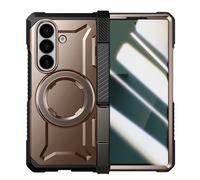 SUPCASE Funda para Samsung Galaxy ZFold 7 [UBGrip] con Soporte para Bocina y Protector Pantalla de Vidrio Templado Integrado [Protección de Bisagras] MagSafe Compatible Case (Desert)