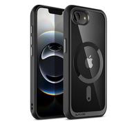 SUPCASE Magnética Funda para iPhone SE4 6.1 Inch 2025 [UB mag] Posterior Alta Transparente Slim Delgada Carcasa Compatible con MagSafe y Botones de Control de Cámara Resistente Phone Case (Negro)