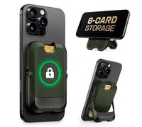 SUPCASE para MagSafe Cartera con Soporte Magnético Tarjetero para 6 Tarjetas [Bloqueo RFID] Cierre Magnético Wallet iPhone con Fuerza Magnética para iPhone 17/16/15/14/13/12 -Verde