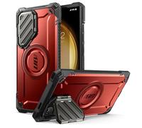 SUPCASE UB mag XT - Funda para Samsung Galaxy S24 Ultra (versión 2024), [Cubierta de cámara de Metal] Protección Extrema de la Lente, Funda Delgada y Resistente con Soporte Integrado (Ruddy)