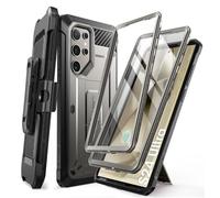 SUPCASE Unicorn Beetle Pro - Funda para Samsung Galaxy S24 Ultra con Soporte, 2 Marcos Frontales, 360°, Cuerpo Completo, a Prueba de Golpes, con Clip para cinturón y Soporte con Protector de Pantalla