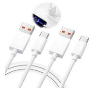 Supecesorio 2 Pack 120W Cable USB Tipo C（2M）para 14 13 Lite/13/13 Pro/13T 12T/12/11T 10T,Mi 10 9, Carga Rápida USB a USB C Cable para 14 Ultra Pad 5 6 POCO X6 Pro 12S Mi 11 Lite,Carga Turbo 6A Rápida
