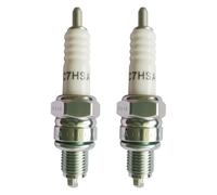 Supecesorio 2 piezas bujía cortacésped C7HSA, bujías de repuesto compatibles con Bocsh UR3AC / 0242055501 Champion PRZ9HC/RZ96 C Denso U22FSRU/GY6 139 QMB/QMA