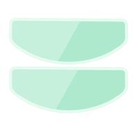 Supecesorio Película Protectora antivaho Universal para Casco de Motocicleta, 2PC Películas de Paquete Antivaho, Inserto de Lente de Visera Transparente Resistente a la Niebla 8,8cm x 24,5 cm