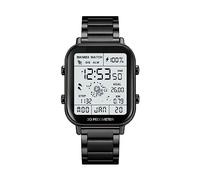 SUPENG Compatible con SKMEI Reloj de Moda Astronaut Electronic LED Reloj Digital Cronómetro Compatible con Hombres Alarma Impermeable Reloj Multifuncional Luminoso (Color : Schwarz)
