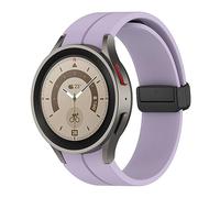 SUPENG Correa Compatible con Samsung Watch 4/5 40 44mm Watch 5 Pro 45mm Banda Hebilla Magnética de Silicona Compatible con Galaxy Watch 4 Classic 42 46mm(Lavender,Galaxy watch 4 44mm)