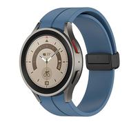 SUPENG Correa Compatible con Samsung Watch 4/5 40 44mm Watch 5 Pro 45mm Banda Hebilla Magnética de Silicona Compatible con Galaxy Watch 4 Classic 42 46mm(Blu,Galaxy watch 5 44mm)