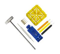 SUPENG Juego de herramientas for reparación de relojes, correa de eslabones for reloj, correa con hendidura, pulsera, cadena, juego de herramientas de ajuste y extracción de pasadores(Blu)