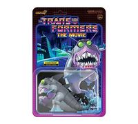 Super 7 Figura Reaction Transformers Sharkticon - Figura Transformers - Colección Transformers, Licencia Oficial