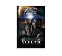 Super 8 - Póster decorativo para pared, diseño vintage estético para sala de estar, dormitorio, 50 x 75 cm, estilo sin marco